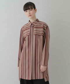 HIROKO KOSHINO / ヒロココシノ シャツ・ブラウス | 【日本製】デザインストライプブラウス