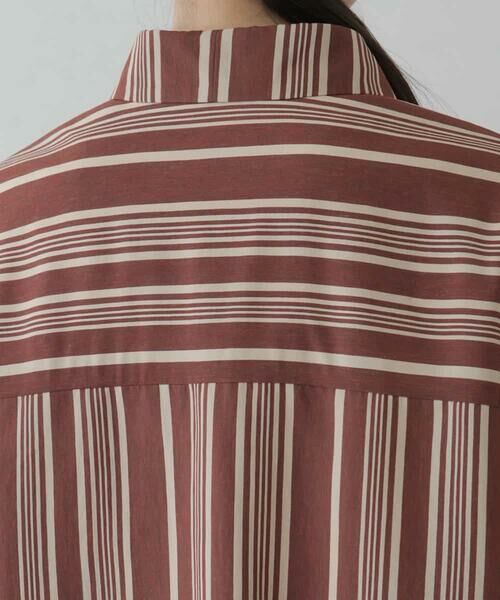 HIROKO KOSHINO / ヒロココシノ シャツ・ブラウス | 【日本製】デザインストライプブラウス | 詳細3