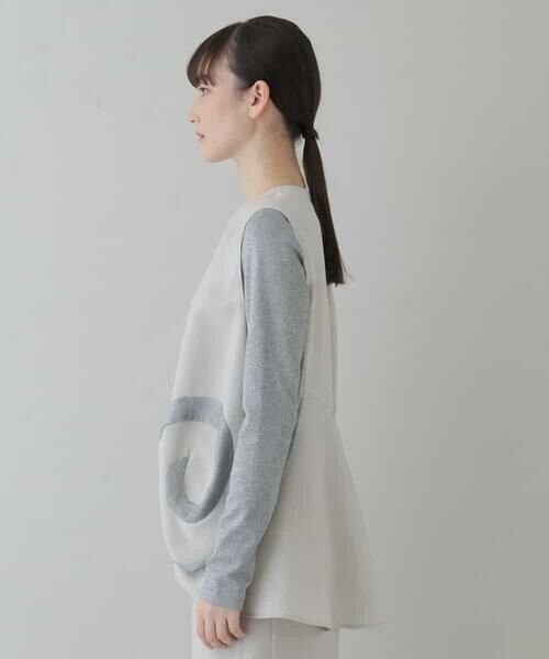 HIROKO KOSHINO / ヒロココシノ ベスト | 【日本製】メサージュダブルクロスプルオーバー | 詳細1