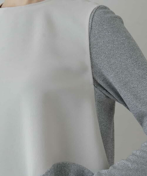 HIROKO KOSHINO / ヒロココシノ ベスト | 【日本製】メサージュダブルクロスプルオーバー | 詳細5