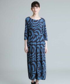 HIROKO KOSHINO / ヒロココシノ ロング・マキシ丈ワンピース | 【日本製】キカ柄ロングドレス