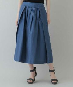 HIROKO KOSHINO / ヒロココシノ ミニ・ひざ丈スカート | 【日本製】デザインラップ風スカート