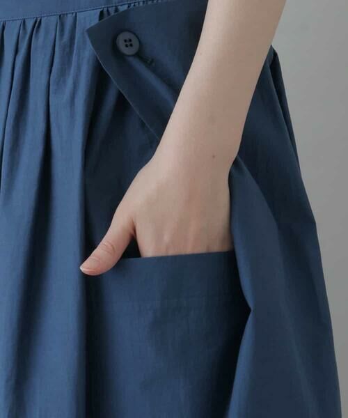 HIROKO KOSHINO / ヒロココシノ ミニ・ひざ丈スカート | 【日本製】デザインラップ風スカート | 詳細5