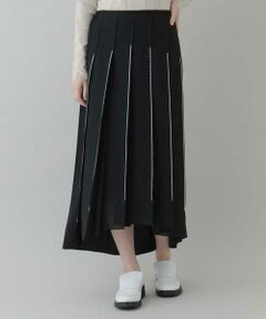 HIROKO KOSHINO / ヒロココシノ ミニ・ひざ丈スカート | 【洗える/日本製】シアーポリエステルプリーツスカート