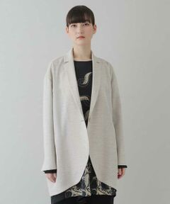 HIROKO KOSHINO / ヒロココシノ テーラードジャケット | 【日本製】リネンライクオーバーサイズジャケット