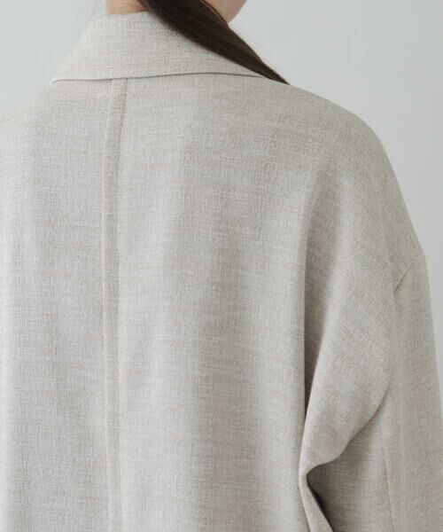 HIROKO KOSHINO / ヒロココシノ テーラードジャケット | 【日本製】リネンライクオーバーサイズジャケット | 詳細8
