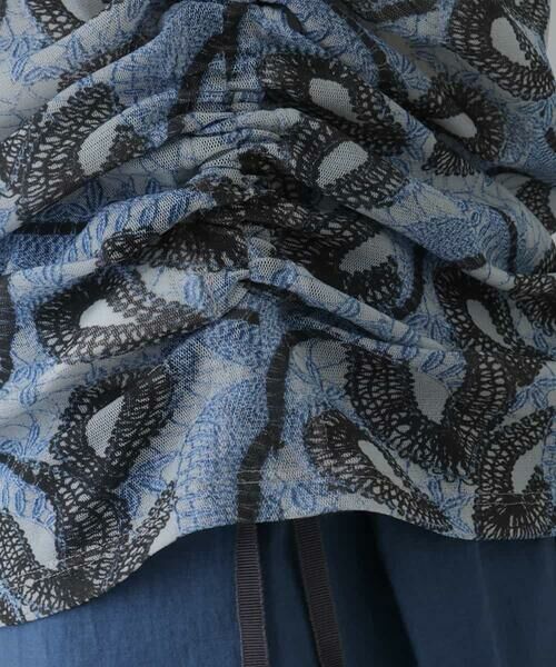 HIROKO KOSHINO / ヒロココシノ カットソー | 【洗える/日本製】レースチュールプリントカットソー | 詳細6