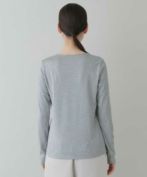 HIROKO KOSHINO / ヒロココシノ カットソー | ラメジャージーカットソー | 詳細2