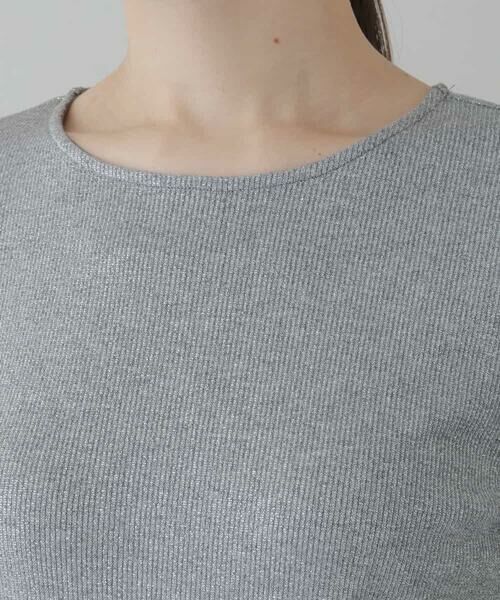 HIROKO KOSHINO / ヒロココシノ カットソー | ラメジャージーカットソー | 詳細4