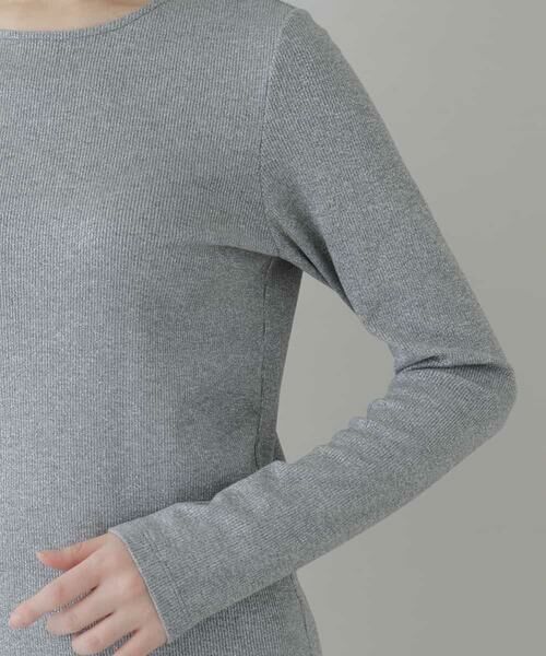 HIROKO KOSHINO / ヒロココシノ カットソー | ラメジャージーカットソー | 詳細5