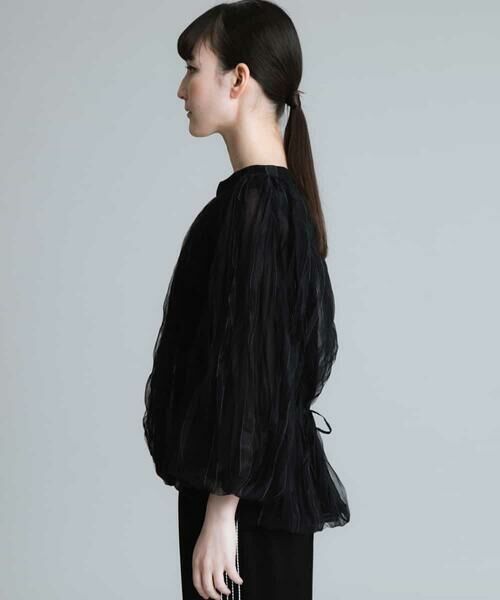 HIROKO KOSHINO / ヒロココシノ カットソー | 【洗える】プリーツチュールプルオーバ | 詳細1