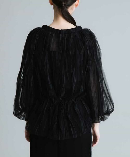 HIROKO KOSHINO / ヒロココシノ カットソー | 【洗える】プリーツチュールプルオーバ | 詳細2