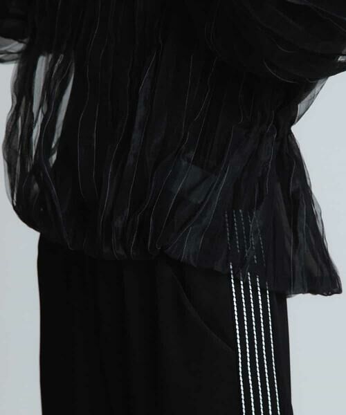 HIROKO KOSHINO / ヒロココシノ カットソー | 【洗える】プリーツチュールプルオーバ | 詳細6