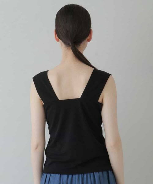 HIROKO KOSHINO / ヒロココシノ ベスト | 【洗える/日本製】レースディテールタンクトップ | 詳細2