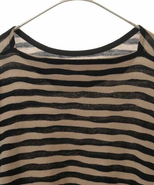 HIROKO KOSHINO / ヒロココシノ カットソー | 【洗える/日本製】イレギュラーボーダーニット | 詳細2