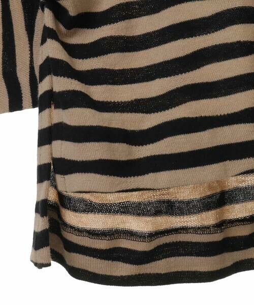 HIROKO KOSHINO / ヒロココシノ カットソー | 【洗える/日本製】イレギュラーボーダーニット | 詳細3