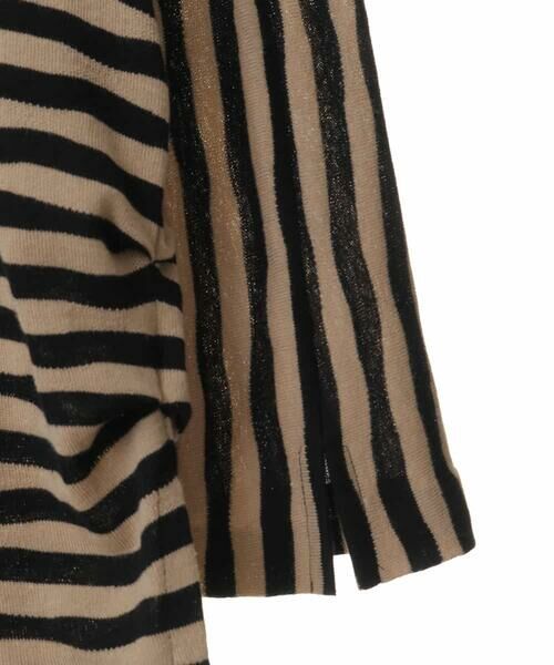 HIROKO KOSHINO / ヒロココシノ カットソー | 【洗える/日本製】イレギュラーボーダーニット | 詳細4