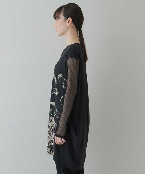 HIROKO KOSHINO / ヒロココシノ チュニック | レースプリントチュニック | 詳細1