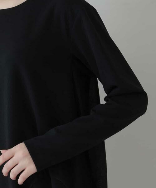 HIROKO KOSHINO / ヒロココシノ チュニック | 【洗える/日本製】デザイン配色ポンチチュニック | 詳細5
