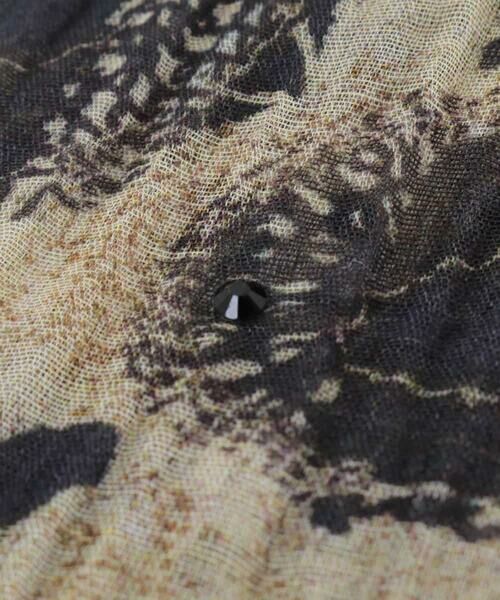 HIROKO KOSHINO / ヒロココシノ マフラー・ショール・スヌード・ストール | レース&ストライプパターンスカーフ | 詳細3