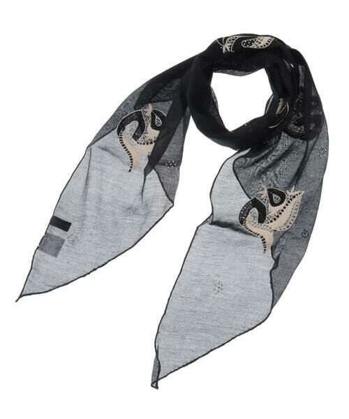 HIROKO KOSHINO / ヒロココシノ マフラー・ショール・スヌード・ストール | エンブロイダリーストール | 詳細5