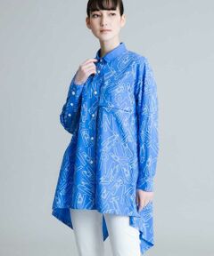 HIROKO KOSHINO / ヒロココシノ シャツ・ブラウス | 【洗濯機で洗える/日本製】イラスト柄ブロードシャツ
