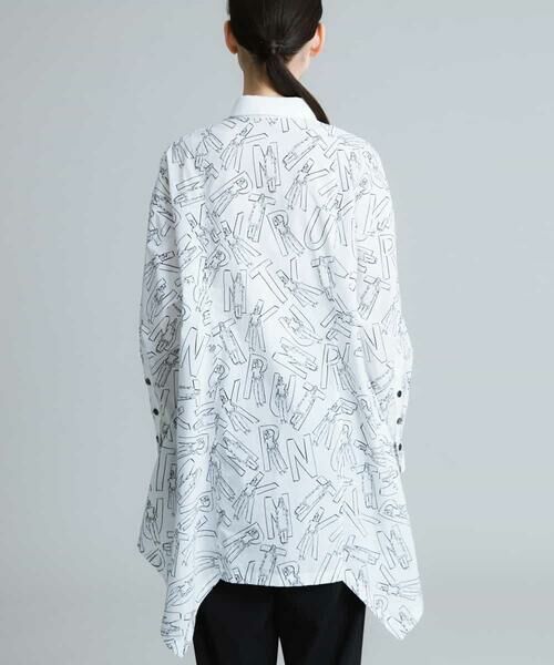 HIROKO KOSHINO / ヒロココシノ シャツ・ブラウス | 【洗濯機で洗える/日本製】イラスト柄ブロードシャツ | 詳細2