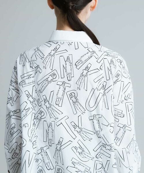 HIROKO KOSHINO / ヒロココシノ シャツ・ブラウス | 【洗濯機で洗える/日本製】イラスト柄ブロードシャツ | 詳細3