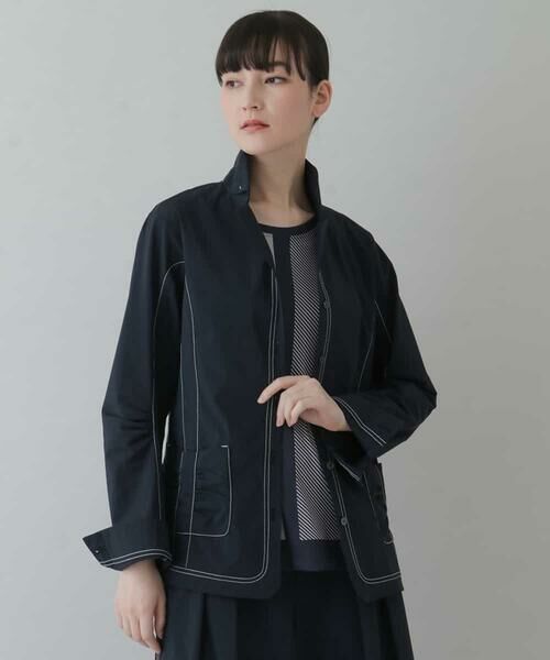 HIROKO KOSHINO / ヒロココシノ セットアップ | 【洗濯機で洗える】ストレッチタフタジャケット | 詳細8