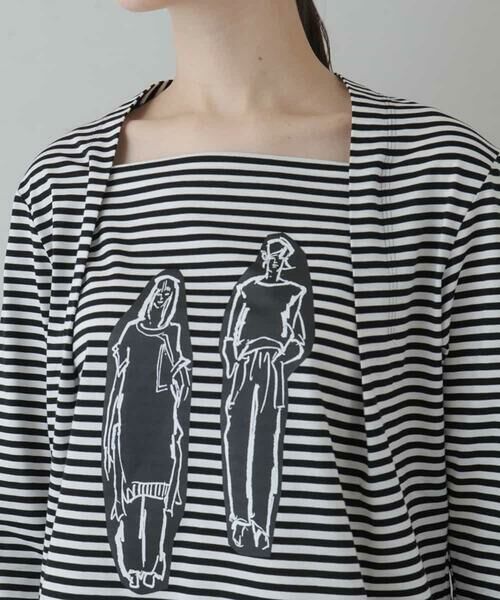 HIROKO KOSHINO / ヒロココシノ カットソー | 【洗える/日本製】コットン天竺ボーダーカットソー | 詳細4