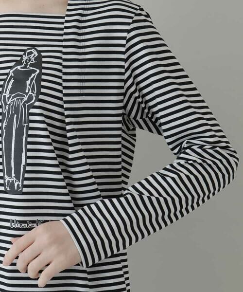 HIROKO KOSHINO / ヒロココシノ カットソー | 【洗える/日本製】コットン天竺ボーダーカットソー | 詳細5