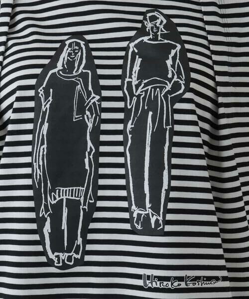 HIROKO KOSHINO / ヒロココシノ カットソー | 【洗える/日本製】コットン天竺ボーダーカットソー | 詳細7