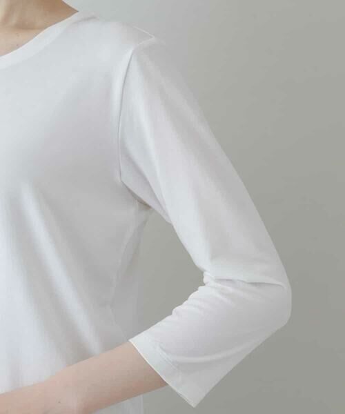 HIROKO KOSHINO / ヒロココシノ カットソー | 【洗濯機で洗える/日本製】オリジナルイラスト7分袖Tシャツ | 詳細5