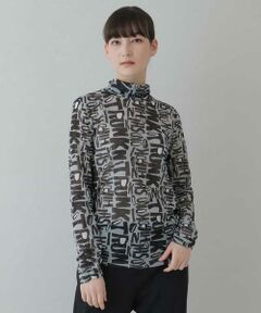 HIROKO KOSHINO / ヒロココシノ カットソー | 【洗濯機で洗える/日本製】ロゴ柄チュールトップス