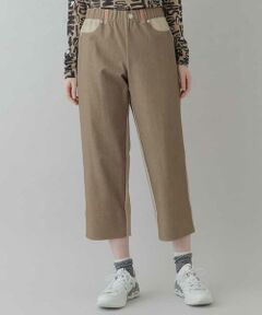 HIROKO KOSHINO / ヒロココシノ その他パンツ | 【洗濯機で洗える/日本製】カラーブロックストレッチワイドパンツ