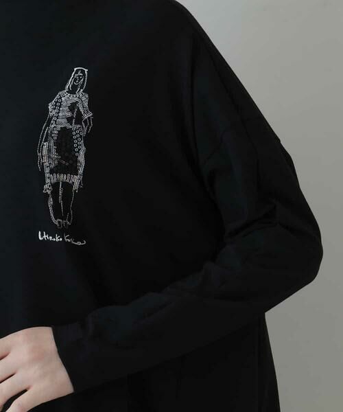 HIROKO KOSHINO / ヒロココシノ カットソー | 【洗濯機で洗える/日本製】オリジナルイラストベア天竺カットソー | 詳細5