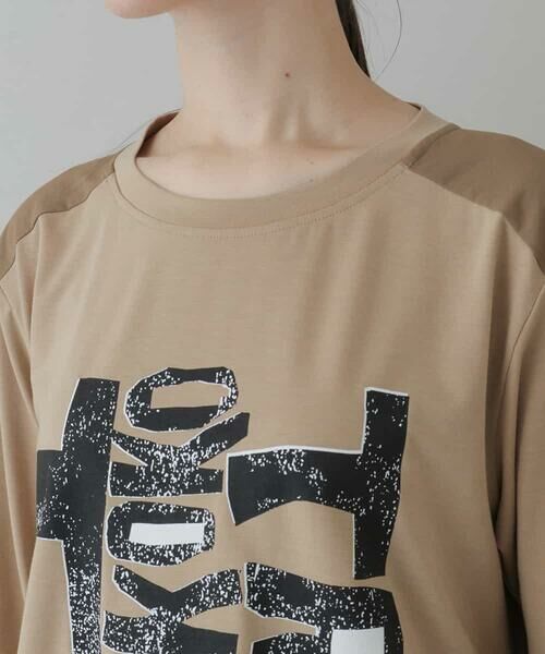 HIROKO KOSHINO / ヒロココシノ カットソー | 【洗濯機で洗える/日本製】ジオメトリックロゴチュニック | 詳細4