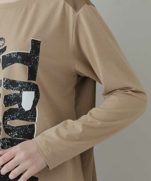 HIROKO KOSHINO / ヒロココシノ カットソー | 【洗濯機で洗える/日本製】ジオメトリックロゴチュニック | 詳細5