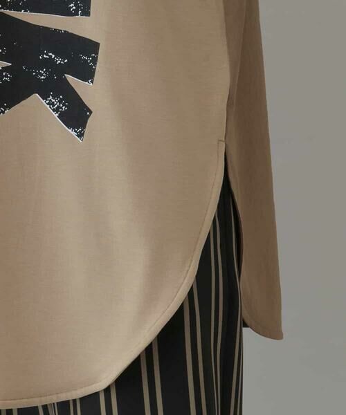 HIROKO KOSHINO / ヒロココシノ カットソー | 【洗濯機で洗える/日本製】ジオメトリックロゴチュニック | 詳細6