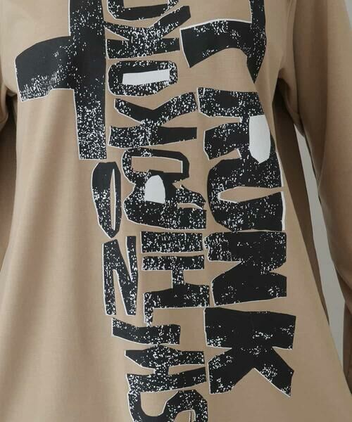 HIROKO KOSHINO / ヒロココシノ カットソー | 【洗濯機で洗える/日本製】ジオメトリックロゴチュニック | 詳細7