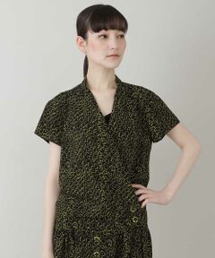 HIROKO KOSHINO / ヒロココシノ シャツ・ブラウス | 【日本製】フラワーパターンブラウス