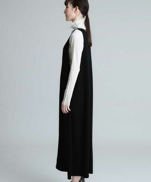 HIROKO KOSHINO / ヒロココシノ ロング・マキシ丈スカート | 【日本製】フロントファスナージャンパースカート | 詳細1