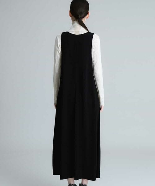 HIROKO KOSHINO / ヒロココシノ ロング・マキシ丈スカート | 【日本製】フロントファスナージャンパースカート | 詳細2