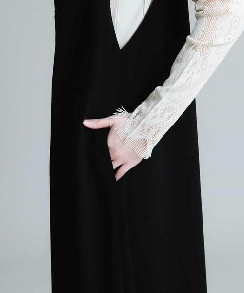 HIROKO KOSHINO / ヒロココシノ ロング・マキシ丈スカート | 【日本製】フロントファスナージャンパースカート | 詳細6