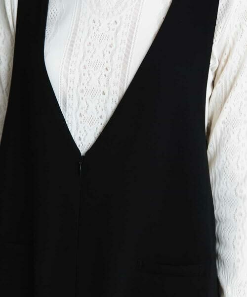 HIROKO KOSHINO / ヒロココシノ ロング・マキシ丈スカート | 【日本製】フロントファスナージャンパースカート | 詳細8