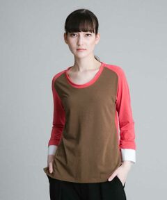 HIROKO KOSHINO / ヒロココシノ カットソー | 【洗濯機で洗える/日本製】カラーブロックインナートップス