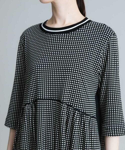 HIROKO KOSHINO / ヒロココシノ ロング・マキシ丈ワンピース | 【洗濯機で洗える/日本製】ドットパターンワンピース | 詳細4