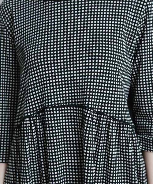 HIROKO KOSHINO / ヒロココシノ ロング・マキシ丈ワンピース | 【洗濯機で洗える/日本製】ドットパターンワンピース | 詳細8