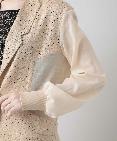 HIROKO KOSHINO / ヒロココシノ テーラードジャケット | ドットプリントジャケット | 詳細5