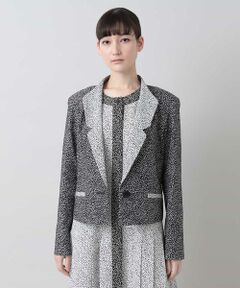 HIROKO KOSHINO / ヒロココシノ テーラードジャケット | 【日本製】フラワーモチーフジャケット